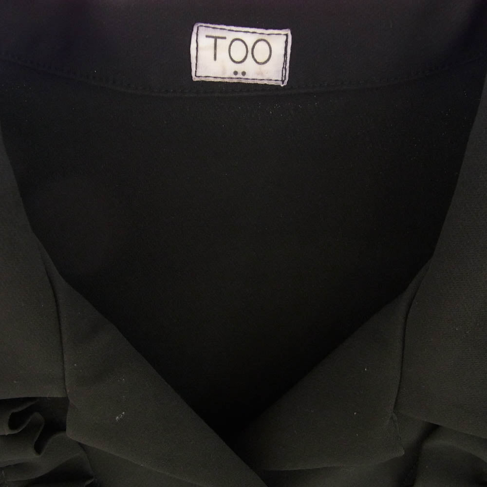 トゥー フリル シャツ ブラウス ブラック系 サイズ不明4【中古】