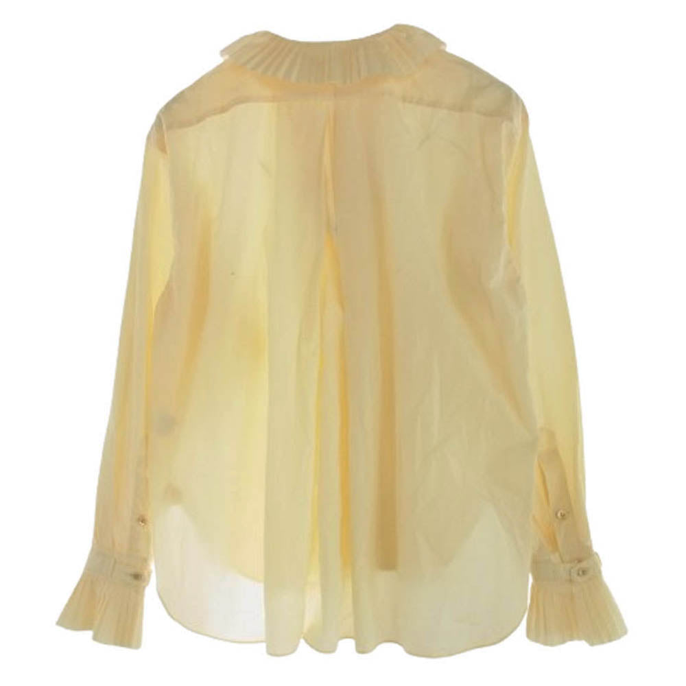 ジュンミカミ 23SS プリーツカラー シャツ ジャケット ベージュ系5【中古】