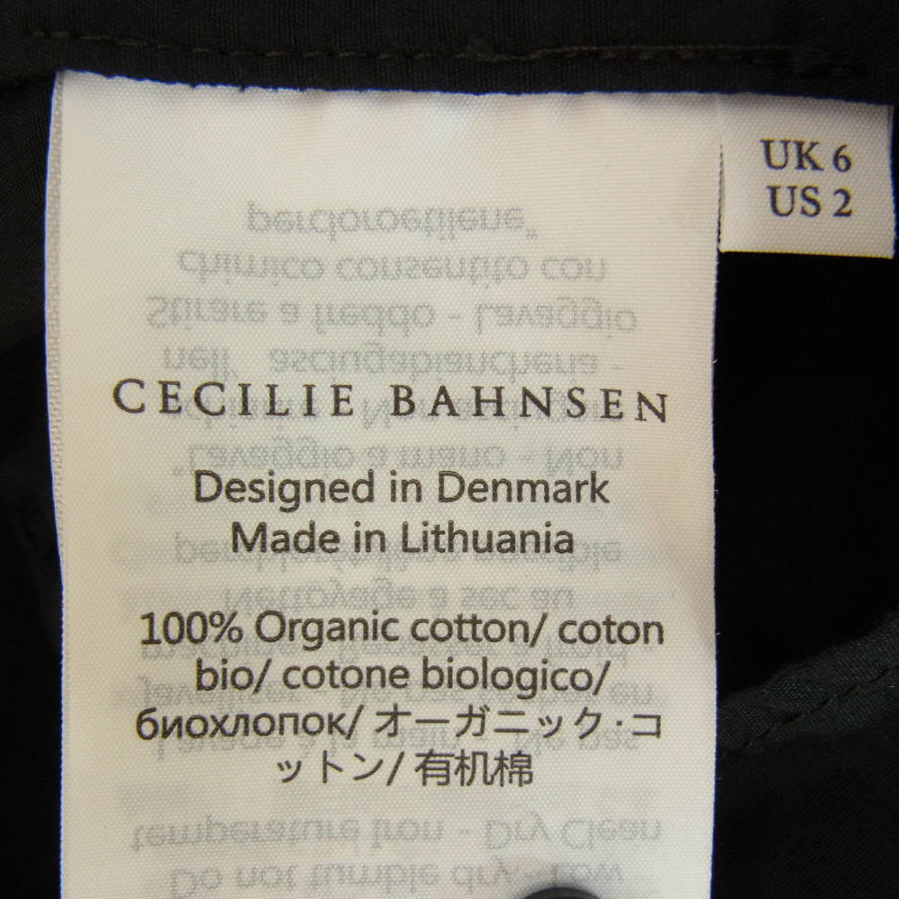 セシリー・バンセン プルオーバー 長袖ブラウス シャツ ブラック系 UK6【中古】