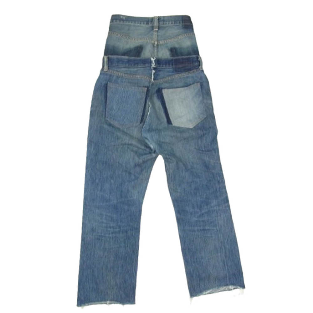キイト 24AW W WAIST DENIM PT ダブルウエスト レイヤード デニムパンツ インディゴブルー系 36【中古】
