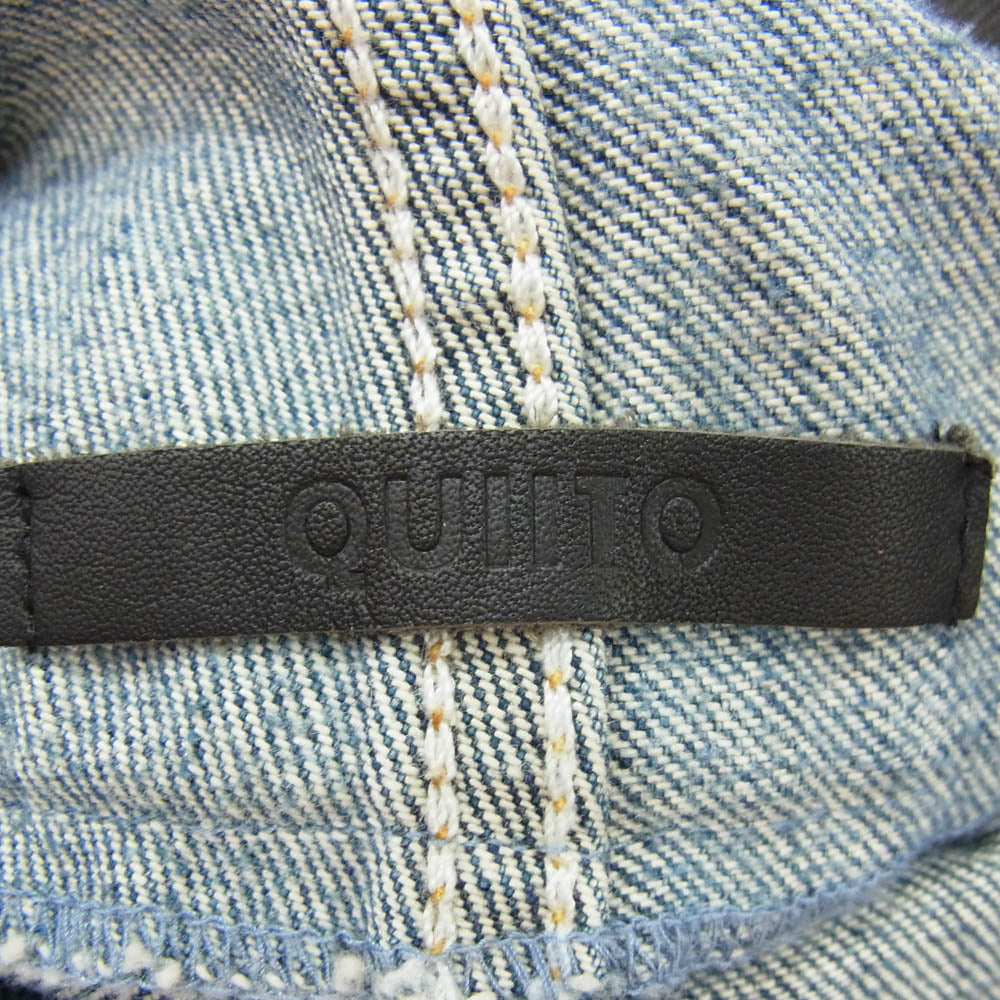 キイト 24AW W WAIST DENIM PT ダブルウエスト レイヤード デニムパンツ インディゴブルー系 36【中古】