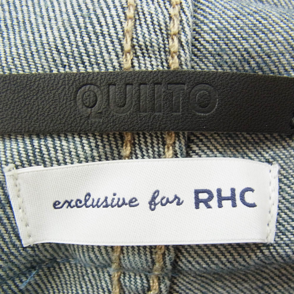 キイト 24AW W WAIST DENIM PT ダブルウエスト レイヤード デニムパンツ インディゴブルー系 38【中古】