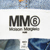 MAISON MARGIELA メゾンマルジェラ 21SS S52LA0137 MM6 エムエムシックス デニム クロップドジーンズ デニムパンツ インディゴブルー系 36【中古】