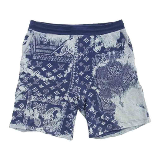 LOUIS VUITTON ルイ・ヴィトン 22AW RM222 N31 HNY27W モノグラム バンダナ ショートパンツ ショーツ ブルー系 L【中古】
