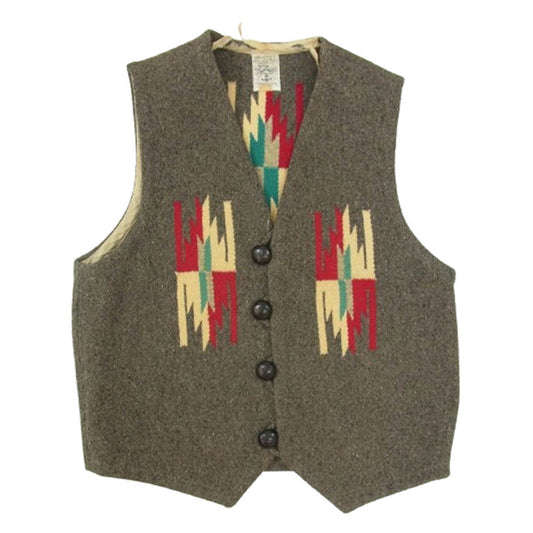 ORTEGA オルテガ Chimayo Vest ヴィンテージ チマヨ ベスト グレー系 38【中古】