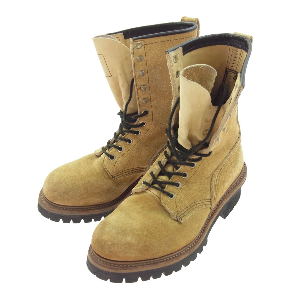 RED WING レッドウィング 8211 PT91 LOGGER  刺繍タグ スエード ロガー ブーツ ブラウン系 8【中古】