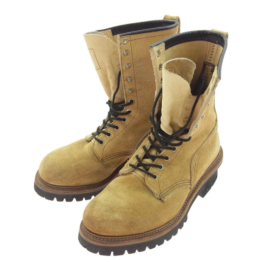 RED WING レッドウィング 8211 PT91 LOGGER  刺繍タグ スエード ロガー ブーツ ブラウン系 8【中古】