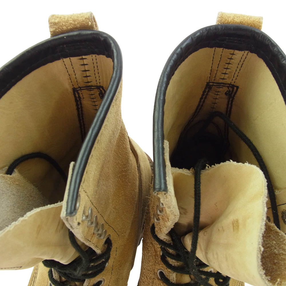 RED WING レッドウィング 8211 PT91 LOGGER  刺繍タグ スエード ロガー ブーツ ブラウン系 8【中古】