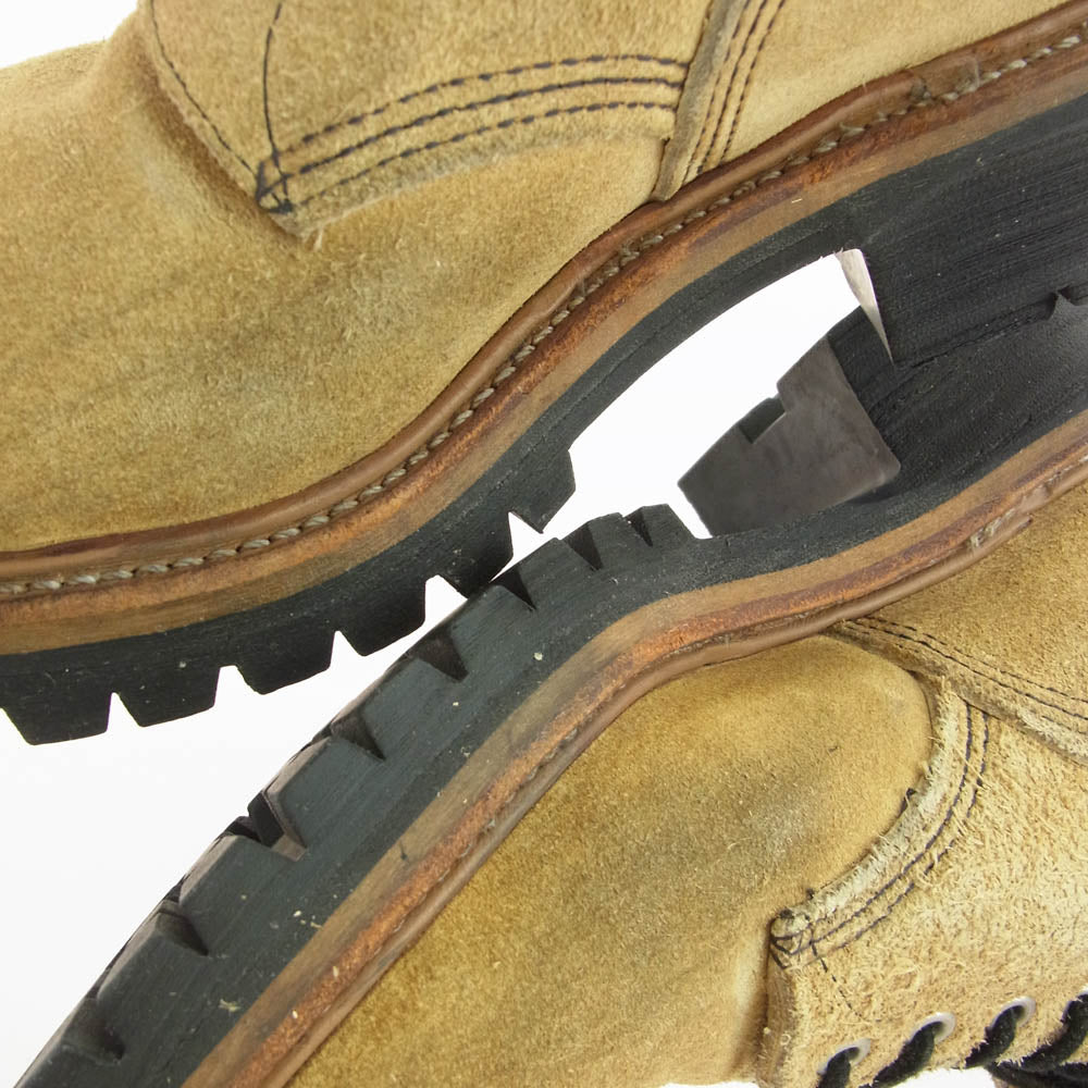 RED WING レッドウィング 8211 PT91 LOGGER  刺繍タグ スエード ロガー ブーツ ブラウン系 8【中古】