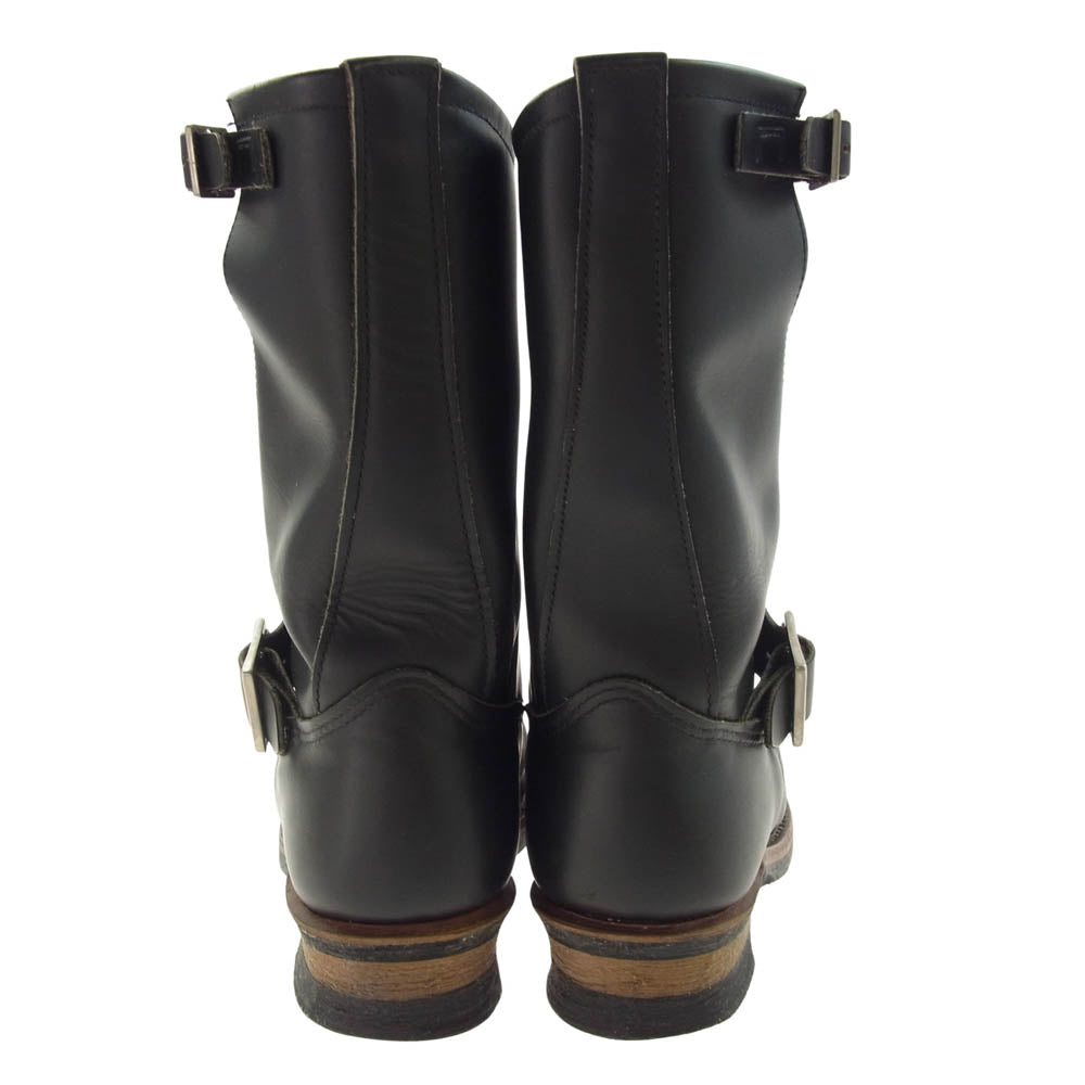 RED WING レッドウィング 2268 PT99 茶芯 刺繍タグ ENGINEER BOOTS エンジニア ブーツ ブラック系 8【中古】