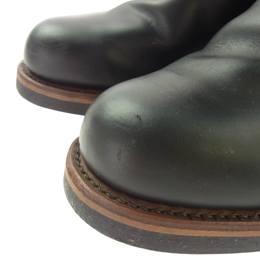 RED WING レッドウィング 2268 PT99 茶芯 刺繍タグ ENGINEER BOOTS エンジニア ブーツ ブラック系 8【中古】