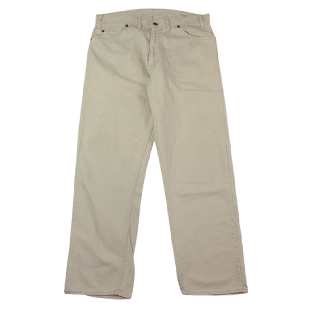 Levi's リーバイス Vintage 60s BIGE ボタン裏6刻印 42 TALAON 911B ピケパンツ オフホワイト系【中古】
