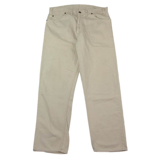Levi's リーバイス Vintage 60s BIGE ボタン裏6刻印 42 TALAON 911B ピケパンツ オフホワイト系【中古】