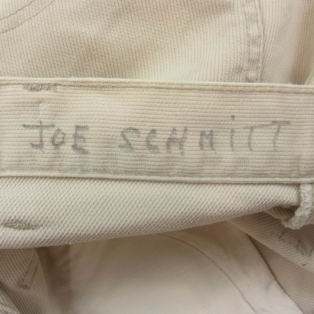 Levi's リーバイス Vintage 60s BIGE ボタン裏6刻印 42 TALAON 911B ピケパンツ オフホワイト系【中古】