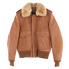 schott ショット 7010 BOA LEATHER JACKET G-1 ボア フライト レザー ジャケット ブラウン系 38【中古】