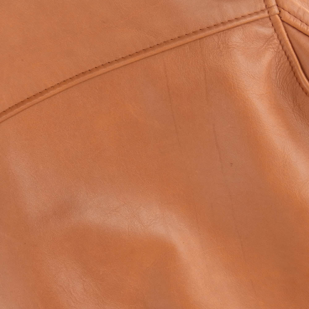 schott ショット 7010 BOA LEATHER JACKET G-1 ボア フライト レザー ジャケット ブラウン系 38【中古】