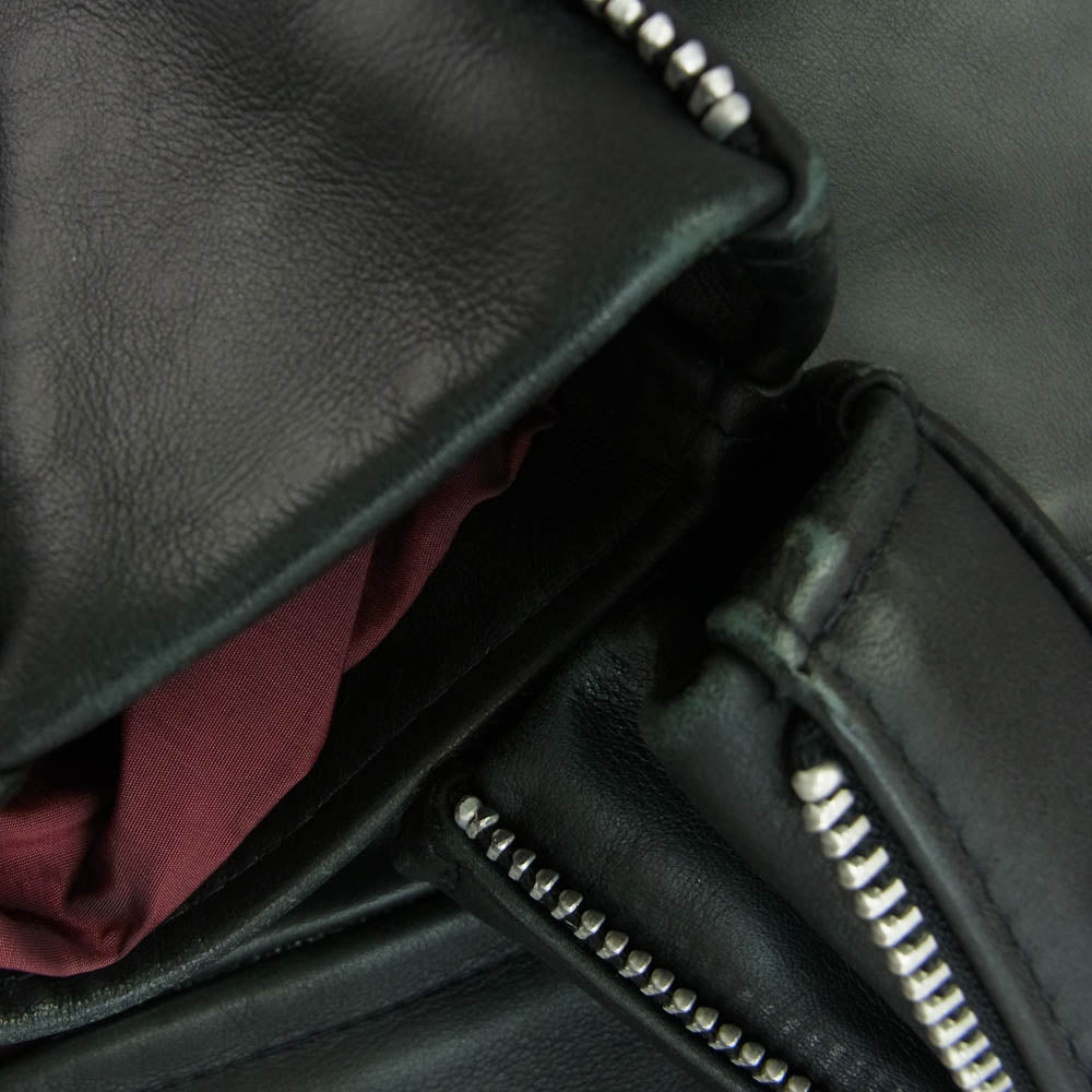 schott ショット USA製 641XX シングル ライダース ジャケット ブラック系【中古】