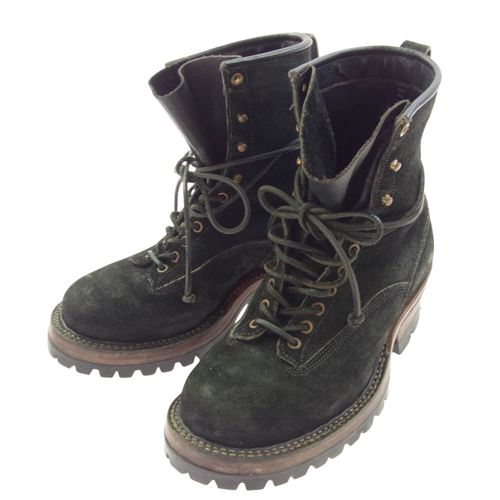 WHITE'S BOOTS ホワイツブーツ SMOKE JUMPER スモーク ジャンパー スエード レザー ブーツ ブラック ブラック系 8.5【中古】