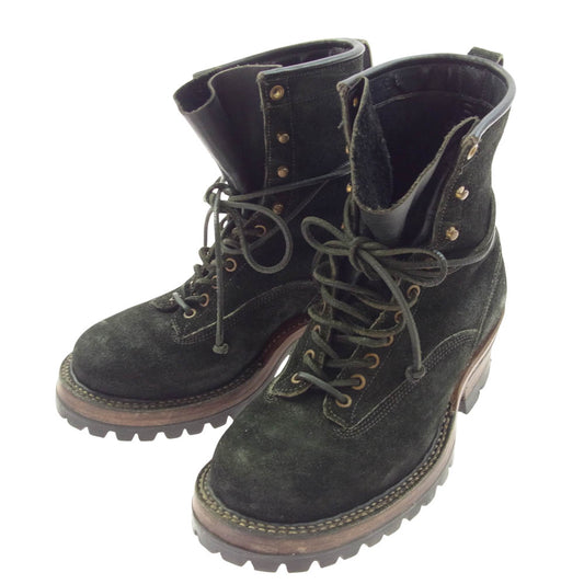 WHITE'S BOOTS ホワイツブーツ SMOKE JUMPER スモーク ジャンパー スエード レザー ブーツ ブラック ブラック系 8.5【中古】