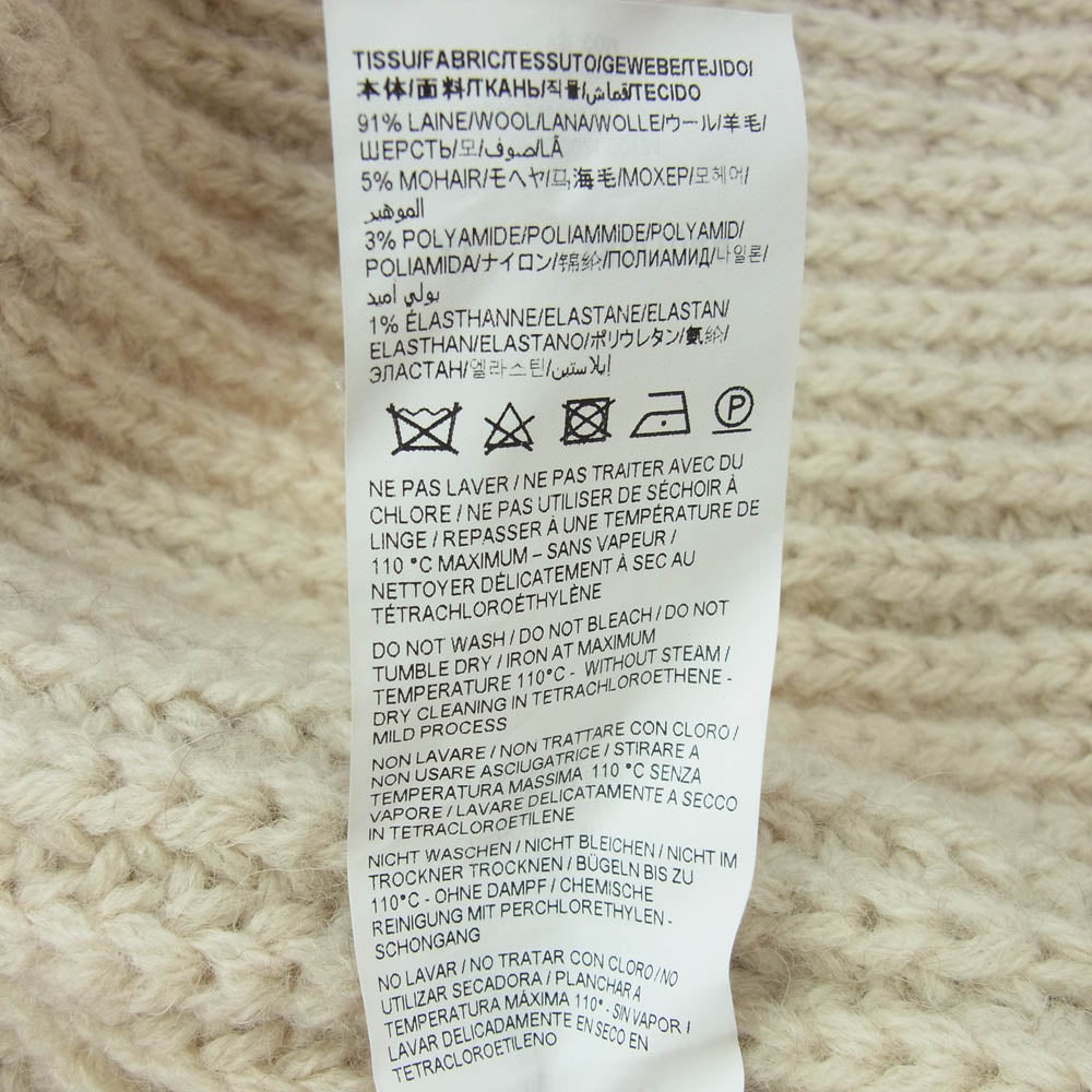 SAINT LAURENT サンローラン 22AW 668565 Y75EV ジャカード バハ フーディー ニット カーディガン ベージュ系 XL【中古】