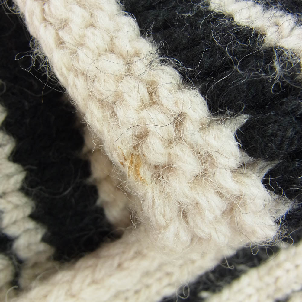 SAINT LAURENT サンローラン 22AW 668565 Y75EV ジャカード バハ フーディー ニット カーディガン ベージュ系 XL【中古】