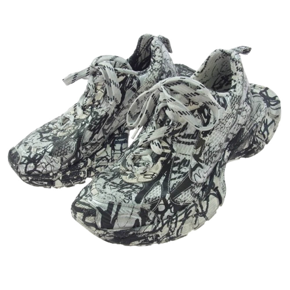 BALENCIAGA バレンシアガ 734734 3XL EXTREME GRAFFITI エクストリームグラフィティ グラフィックプリント ローカットスニーカー グレー系 28.5cm【中古】