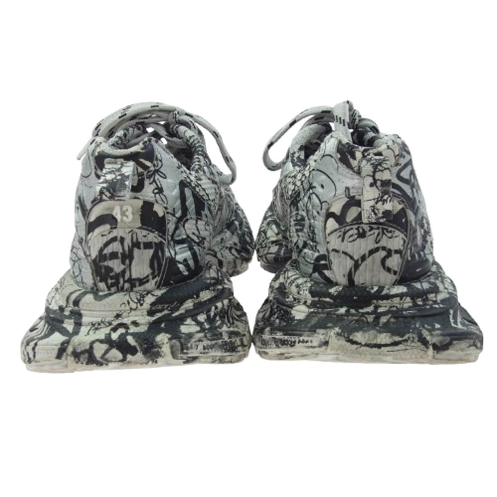 BALENCIAGA バレンシアガ 734734 3XL EXTREME GRAFFITI エクストリームグラフィティ グラフィックプリント ローカットスニーカー グレー系 28.5cm【中古】