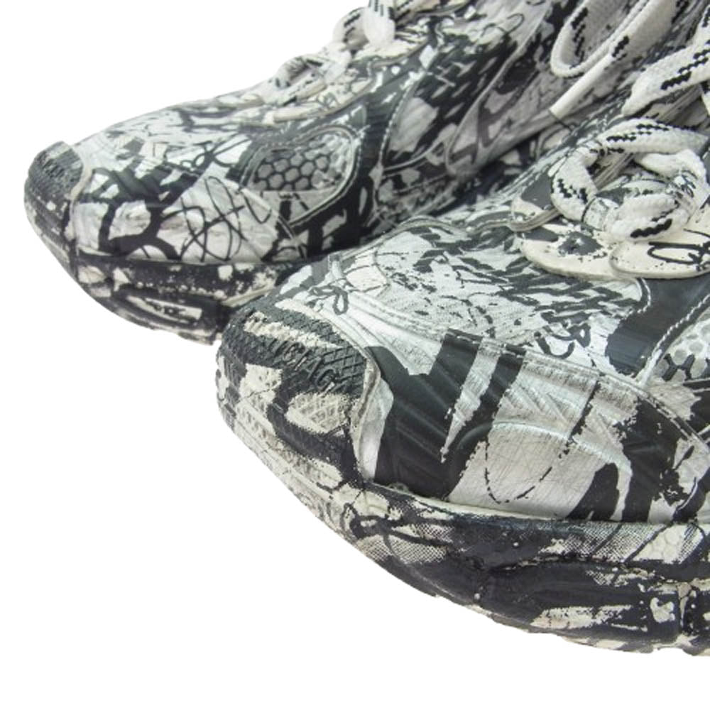 BALENCIAGA バレンシアガ 734734 3XL EXTREME GRAFFITI エクストリームグラフィティ グラフィックプリント ローカットスニーカー グレー系 28.5cm【中古】