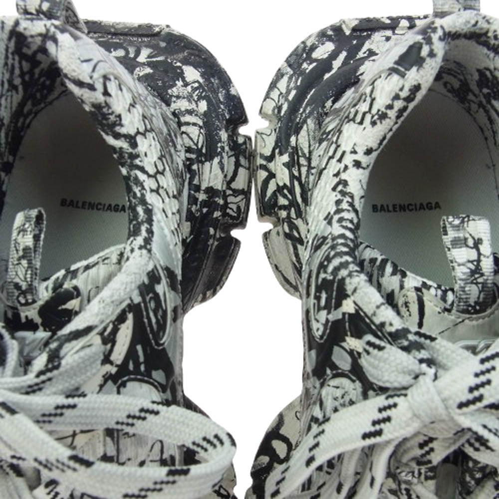 BALENCIAGA バレンシアガ 734734 3XL EXTREME GRAFFITI エクストリームグラフィティ グラフィックプリント ローカットスニーカー グレー系 28.5cm【中古】