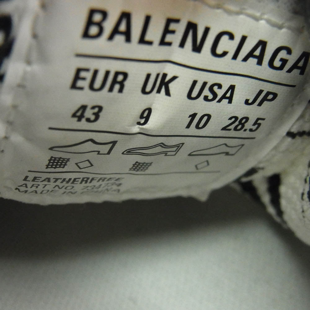 BALENCIAGA バレンシアガ 734734 3XL EXTREME GRAFFITI エクストリームグラフィティ グラフィックプリント ローカットスニーカー グレー系 28.5cm【中古】