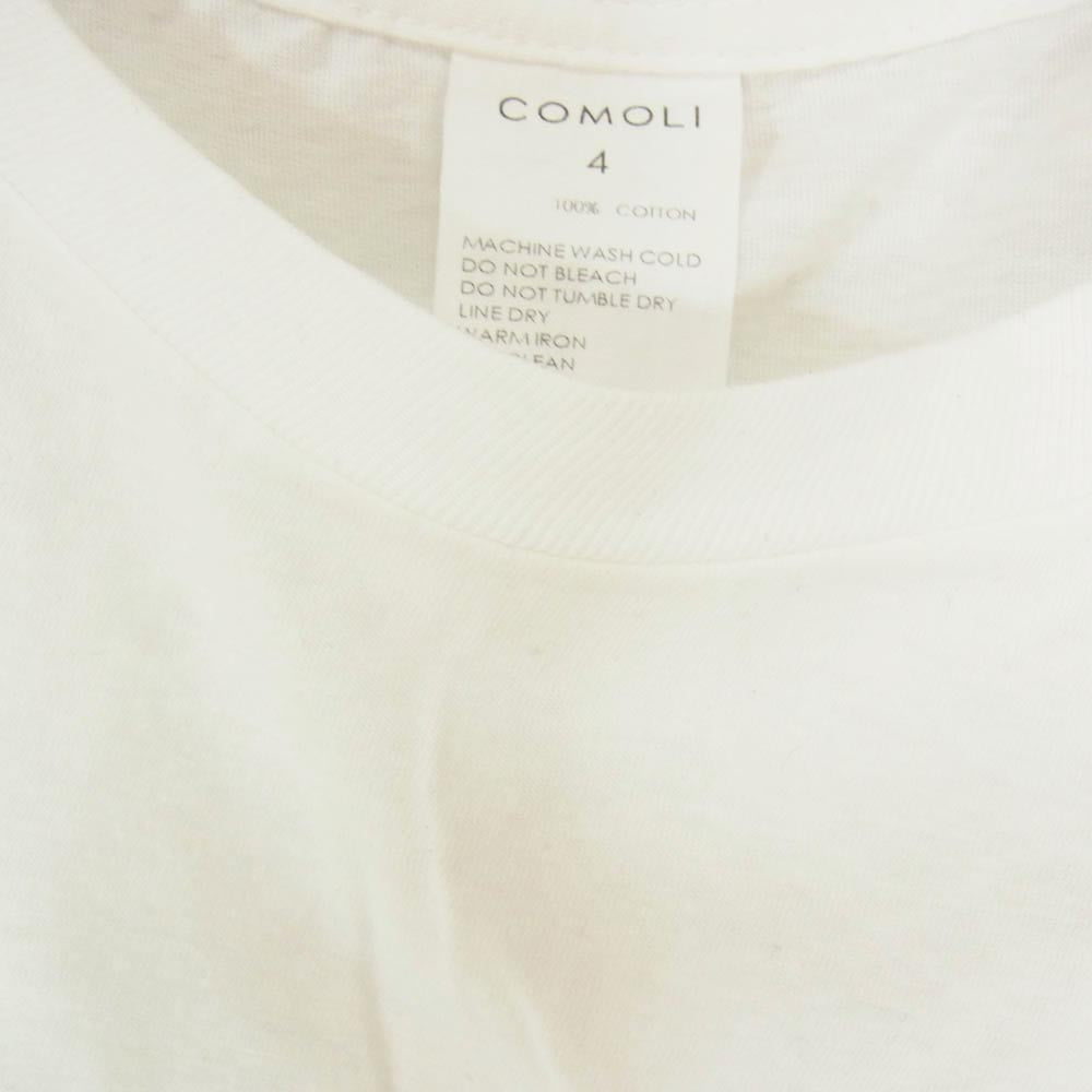 COMOLI コモリ 25SS B01-05019 サープラス ポケット付き 長袖 シャツ ホワイト系 4【中古】