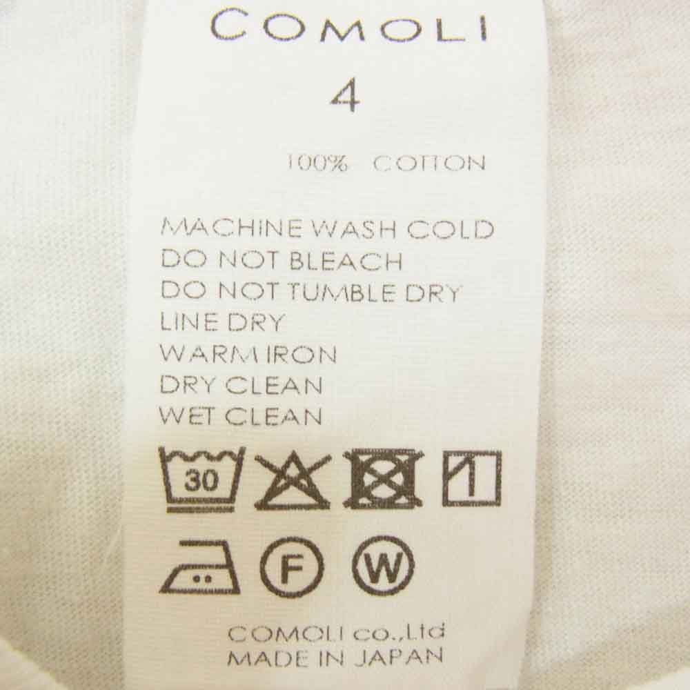 COMOLI コモリ 25SS B01-05019 サープラス ポケット付き 長袖 シャツ ホワイト系 4【中古】