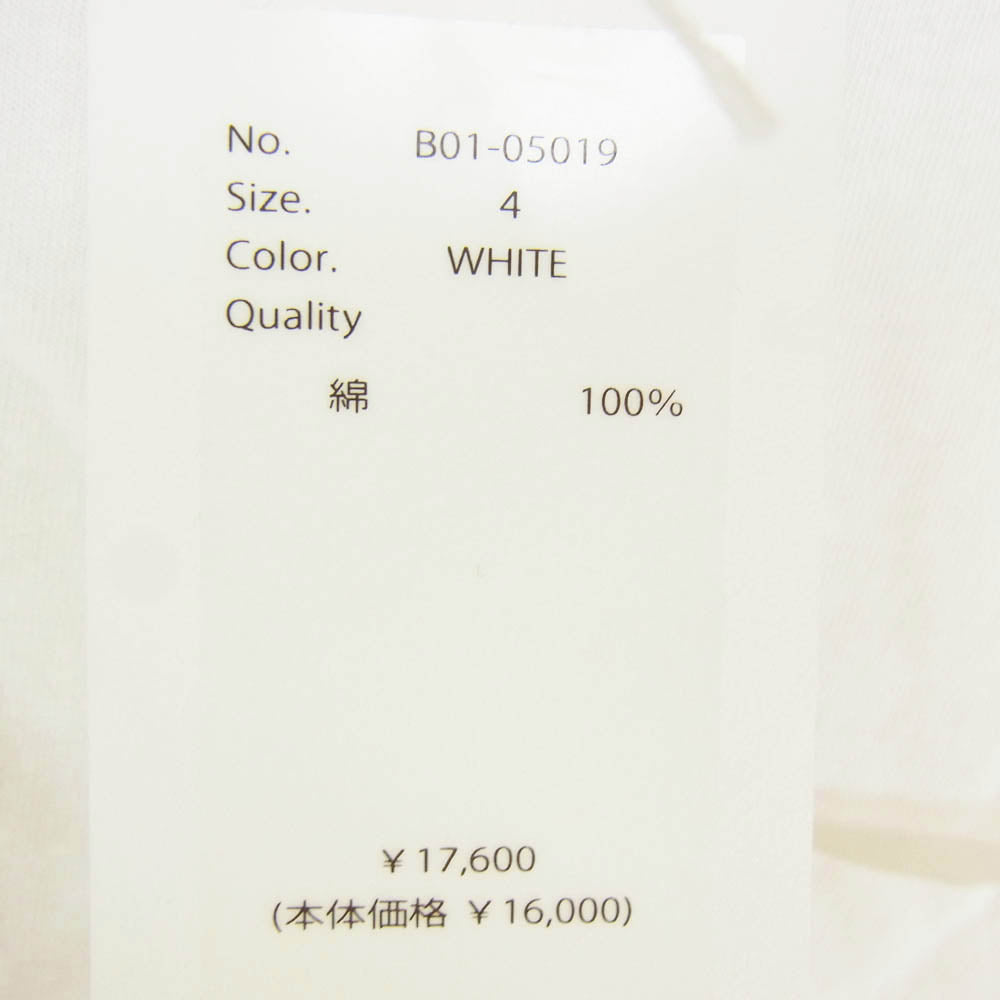 COMOLI コモリ 25SS B01-05019 サープラス ポケット付き 長袖 シャツ ホワイト系 4【中古】