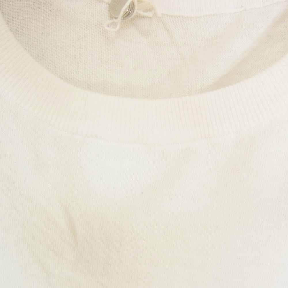 COMOLI コモリ 24SS Z01-06011 コットン クルーネック ニット ホワイト系 F【中古】