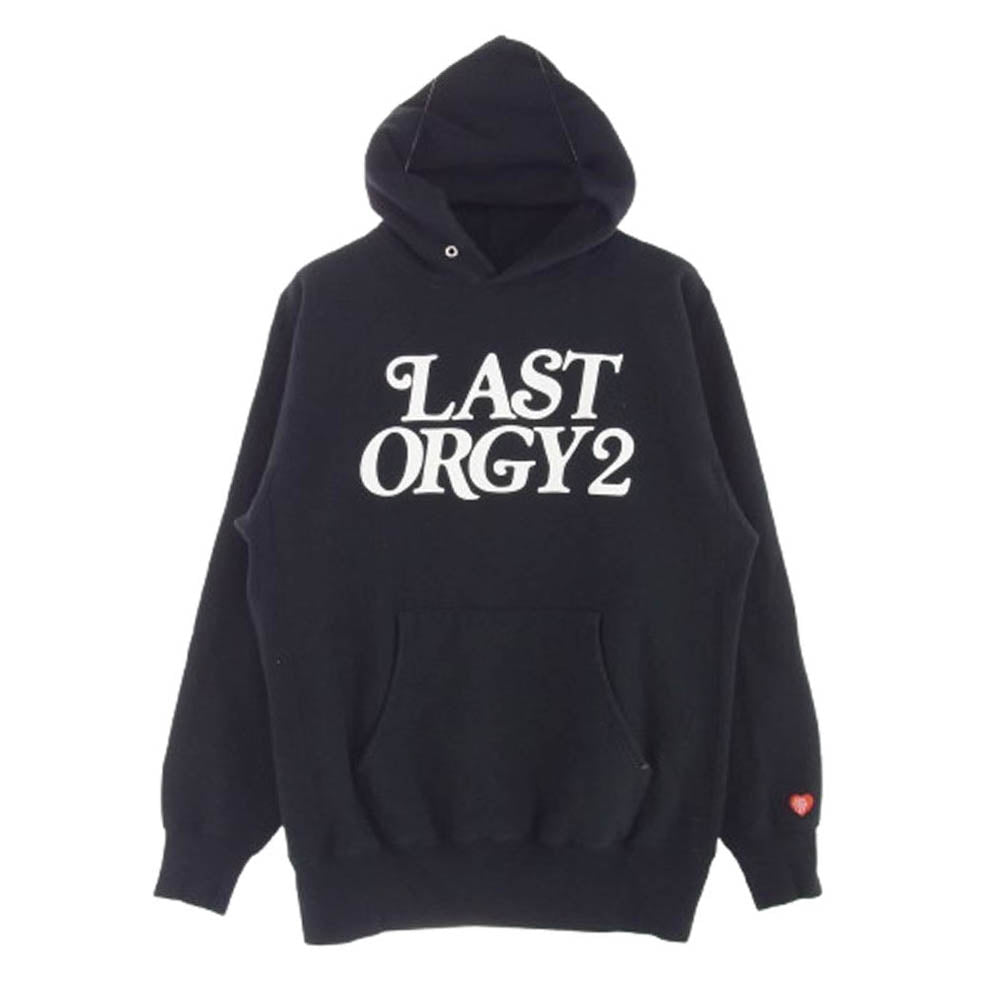 UNDERCOVER アンダーカバー UC1B9805 × HUMAN MADE ヒューマンメイド HOODIE LO2 VERDY LOGO ラストオージー 2 ロゴ スウェット パーカー ブラック系 L【中古】