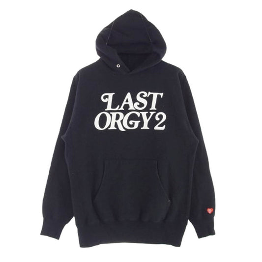 UNDERCOVER アンダーカバー UC1B9805 × HUMAN MADE ヒューマンメイド HOODIE LO2 VERDY LOGO ラストオージー 2 ロゴ スウェット パーカー ブラック系 L【中古】