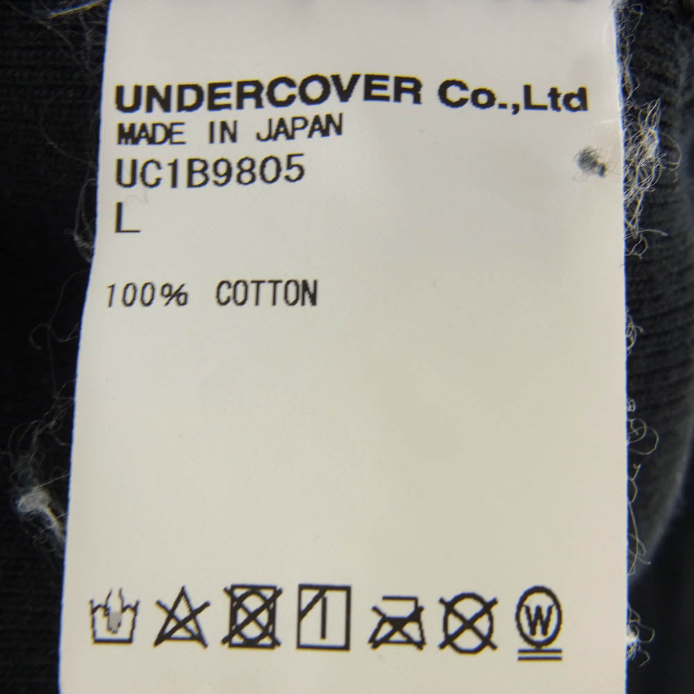 UNDERCOVER アンダーカバー UC1B9805 × HUMAN MADE ヒューマンメイド HOODIE LO2 VERDY LOGO ラストオージー 2 ロゴ スウェット パーカー ブラック系 L【中古】