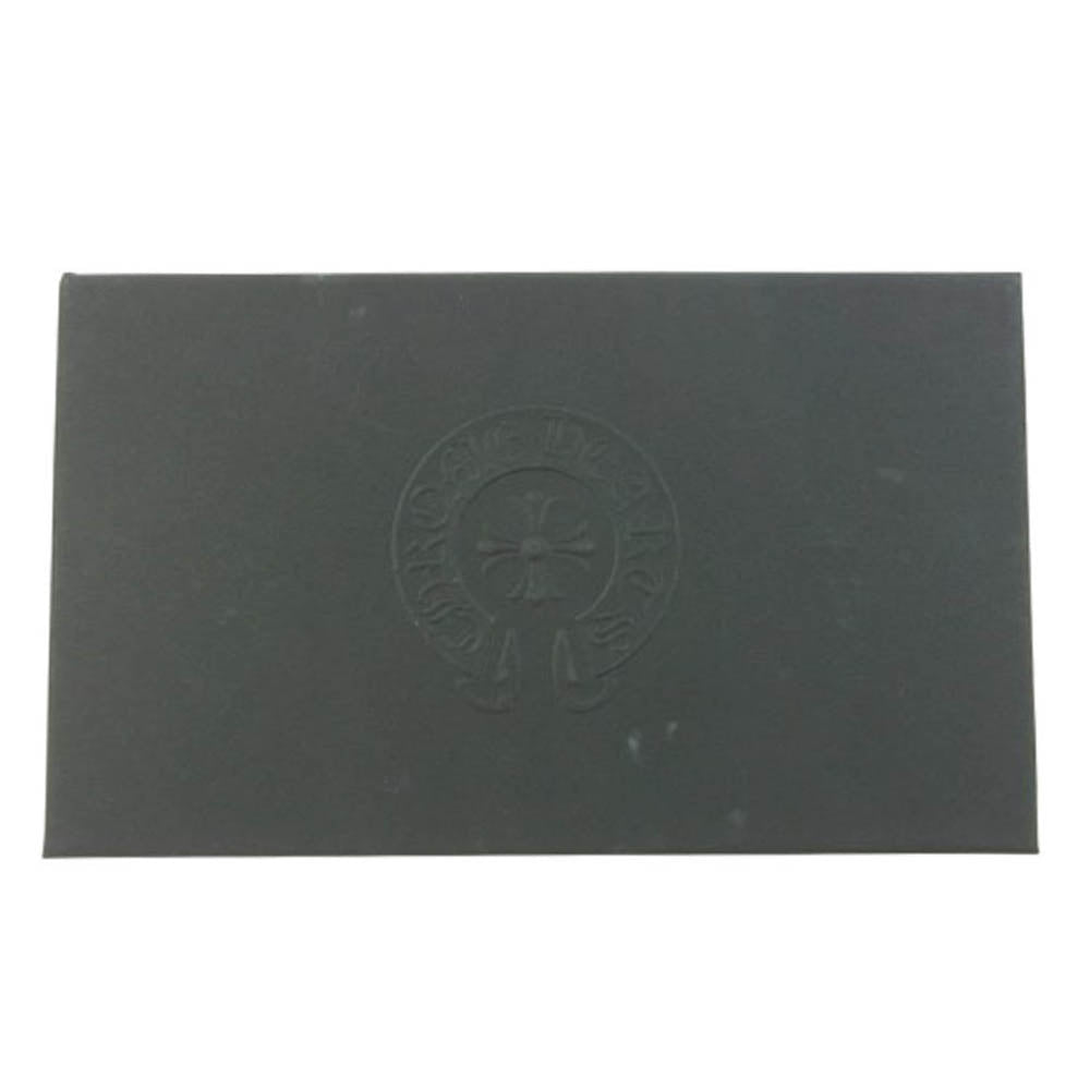 CHROME HEARTS クロムハーツ（原本有） WAVE WALLET ウェーブ ウォレット クロスボタン ブラック系【中古】