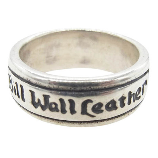 BILL WALL LEATHER ビルウォールレザー スモール ロゴ リング シルバー系 約1号【中古】