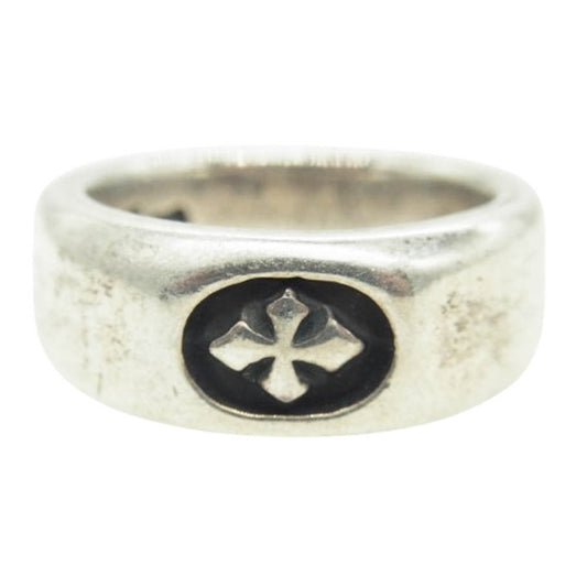 BILL WALL LEATHER ビルウォールレザー SMOOTH C-CROSS スムース Cクロス リング シルバー系 8号【中古】