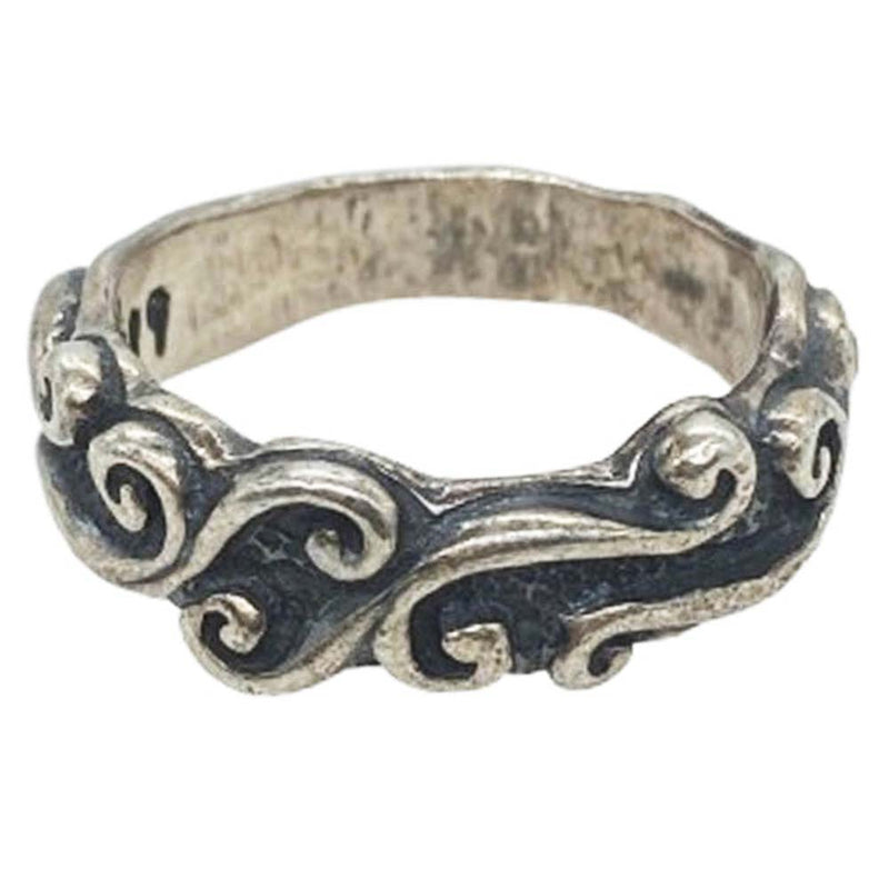 BILL WALL LEATHER ビルウォールレザー Wave ウェーブ リング シルバー系 16号【中古】