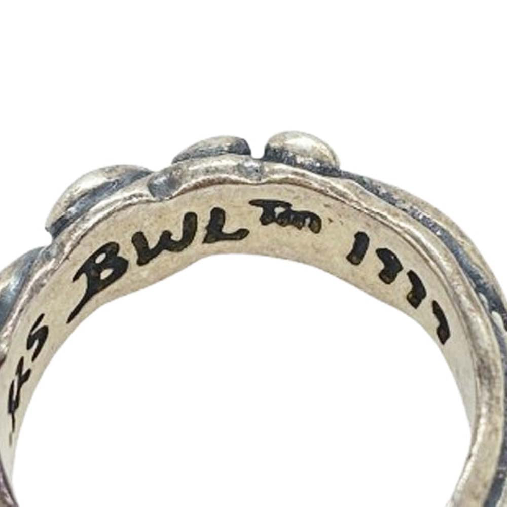 BILL WALL LEATHER ビルウォールレザー Wave ウェーブ リング シルバー系 16号【中古】