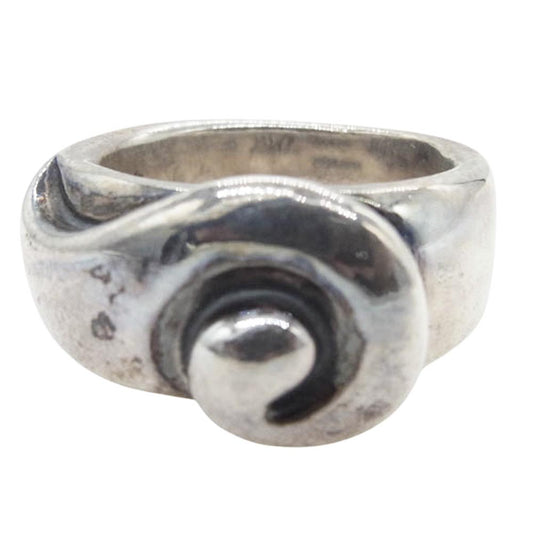 BILL WALL LEATHER ビルウォールレザー NAC Scrall ウェーブ リング シルバー系 17号【中古】