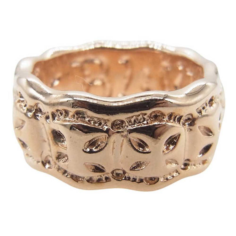 BILL WALL LEATHER ビルウォールレザー ミニ クロス リング ゴールドコーティング スターリングシルバー ゴールド系 14号【中古】