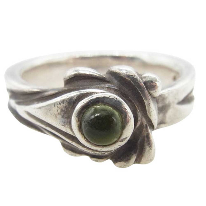 BILL WALL LEATHER ビルウォールレザー Spoon small ring スプーン スモール リング イエローストーン シルバー系 18号【中古】