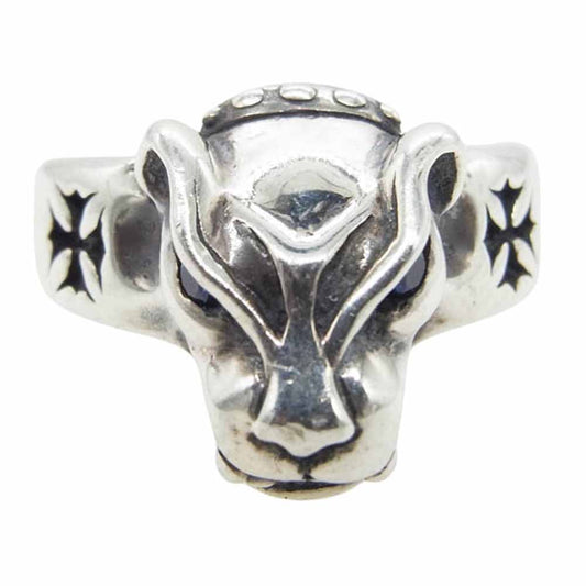 BILL WALL LEATHER ビルウォールレザー スモール パンサー リング w/ストーンアイ シルバー系 17号【中古】