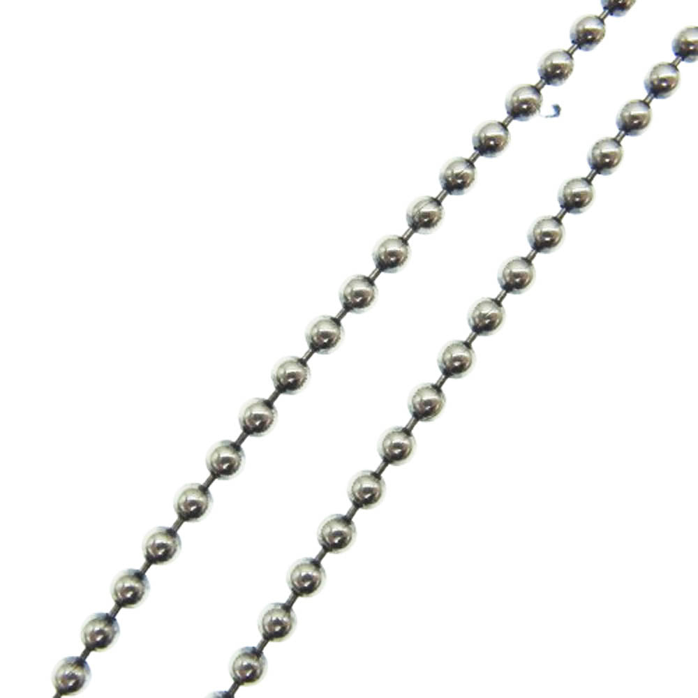 BILL WALL LEATHER ビルウォールレザー キングスロード購入証明書付属  N872 ボールチェーン 2.5mm ネックレス シルバー系【中古】