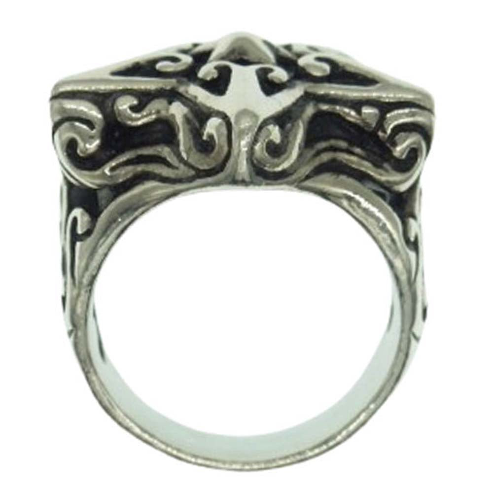 BILL WALL LEATHER ビルウォールレザー BEAMS ビームス Star Ring Large スター リング シルバー系 US10【中古】