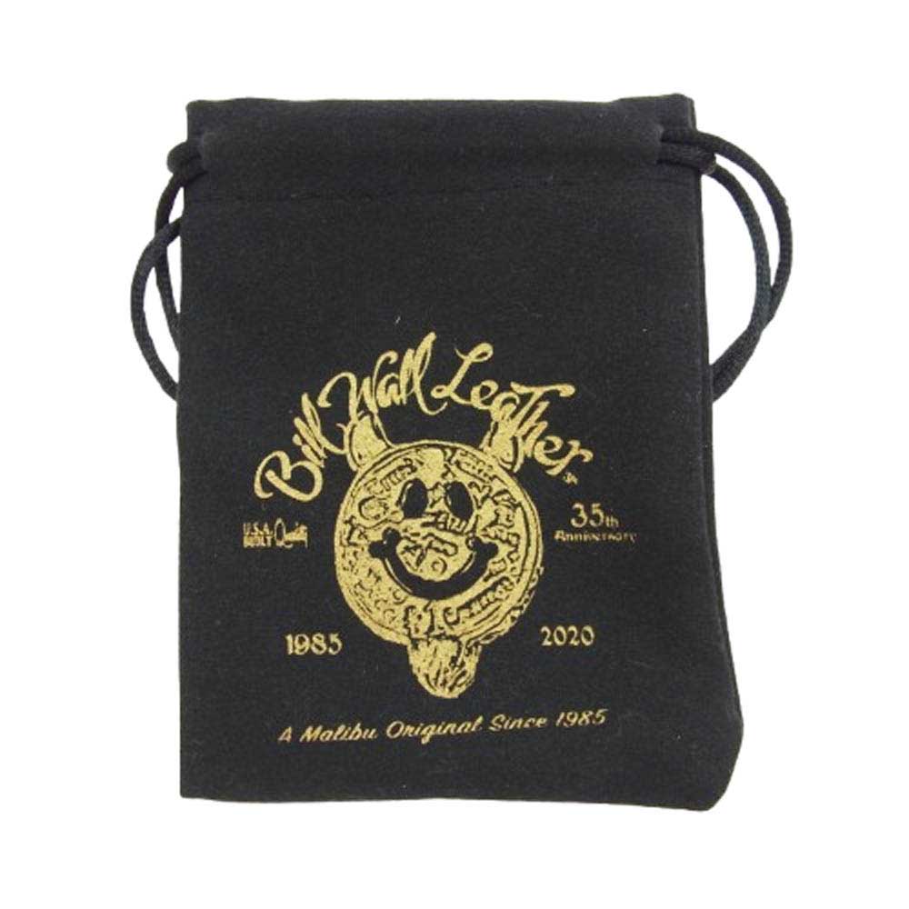 BILL WALL LEATHER ビルウォールレザー キングスロード購入証明書付属 Graffiti Happy Face w/Crown and Stone Gold Solder グラフィティーハッピーフェイスチャーム w/クラウン&ストーン ペンダントトップ シルバー系【中古】