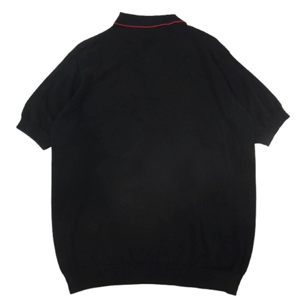 TENDERLOIN テンダーロイン T-POLO KNIT S/S ポロシャツ ニット ブラック系 L【中古】